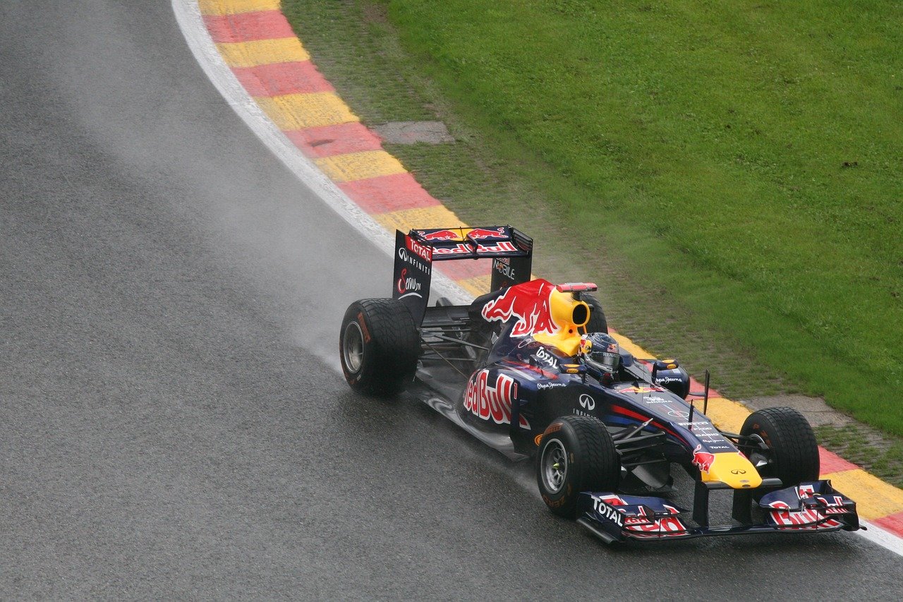 F1 motoren van Honda in wagens Red Bull