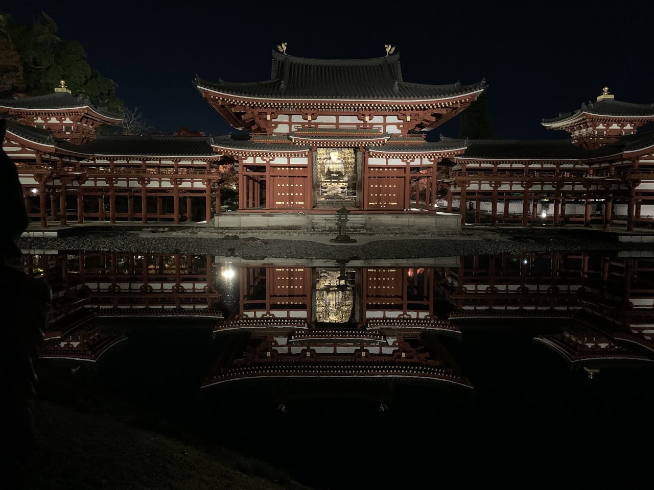Byōdō-in in de nacht